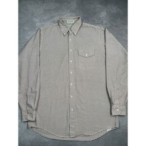 VTG LL Bean Shirt Mens Extra Large Plaid Button Up Pocket Classic 90s